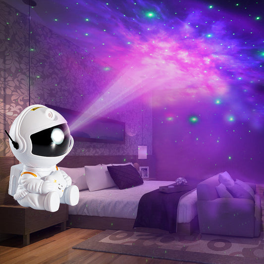 Mini Version Of Astronaut Star Projection Lamp Creative Gift Atmosphere Decorative Lamp Colorful Flowing Starry Night Light - JM-Electronic